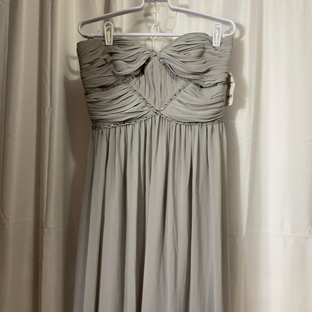 GEORGINA CHAPMAN STRAPLESS SIZE 12 MAXI DRESS WITH BLING - Picture 2 of 9